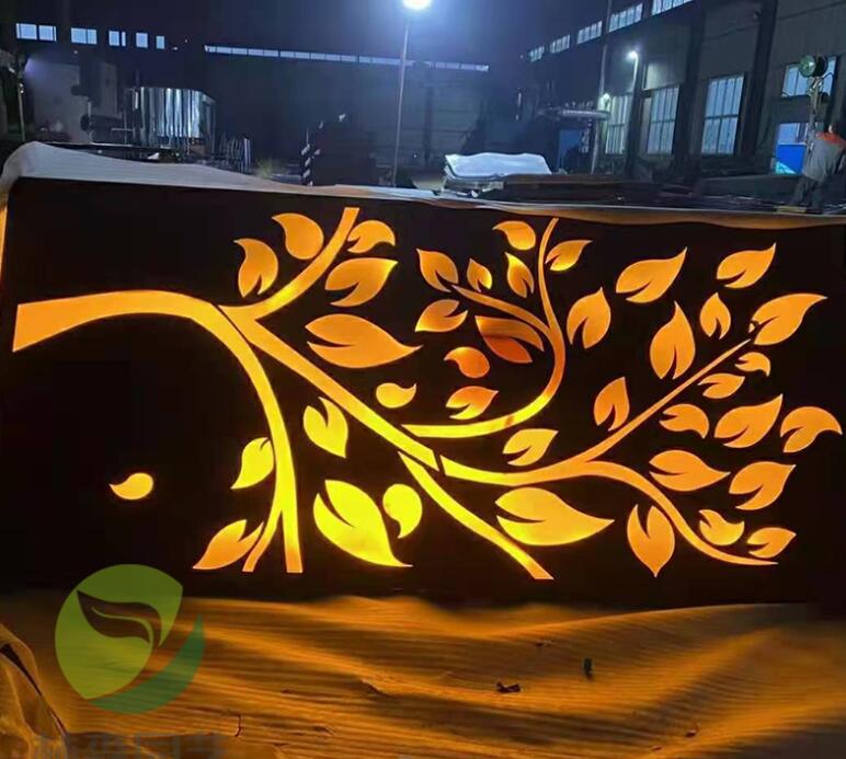 黔南耐候钢板灯箱